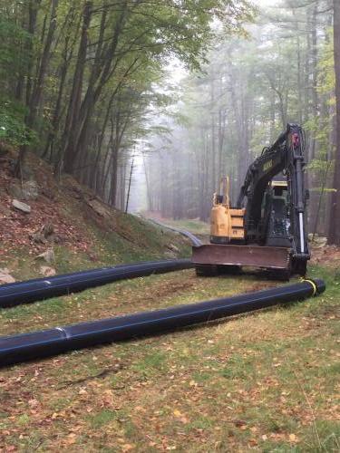 12' HDPE emergency water bypass install stamford